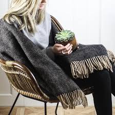 Discover leading designer brands with free uk delivery on orders over £100. Quality Wool Throws Black Beige Wool Throw Marquis Dawe