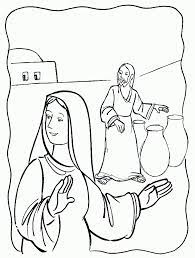 Marriage at cana coloring page. Pin On 08 Je Wine