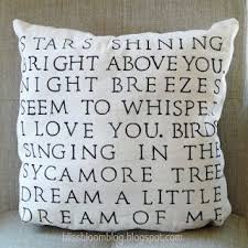 Make Lyrical Message Stenciled Pillow Stenciled Pillows Pillows How To Make Pillows