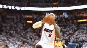 Check out lebron james' unreal block during game 2 of the nba. Awesome Gif Image Lebron James Slam Dunk Gif