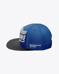 Snapback Cap Mockup Side View In Apparel Mockups On Yellow Images Object Mockups Design Mockup Free Free Psd Design Snapback Cap