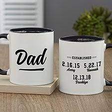 Father's day is for men who. Love Knows No Distance Personalized Dad Coffee Mug Black Father S Day Gifts