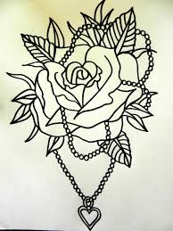 Traditional Rose Tattoo Outline Traditional Rose Tattoo Outline Tattoo Art Drawings Traditional Rose Tattoos Locket Tattoos