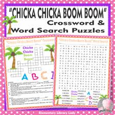 The letters are letter sticky notes that came in a pack and i purchased. Chicka Chicka Boom Boom Activities Bill Martin Jr Crossword Puzzle Word Search