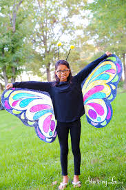 Angel wings, fairy wings, butterfly wings & bee wings. Beautiful Butterfly Costume Easy No Sew Idea Skip To My Lou