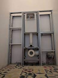ossature metallique pour habillage de wc suspendu habillage wc suspendu wc suspendu idee deco wc suspendu