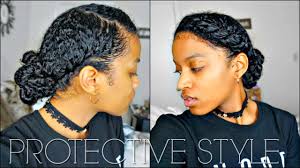 Sometimes the weaving starts on top. Flat Twisted Crown Protective Style How To Layer Products For Protection On Natural Hair Video Black Hair Information