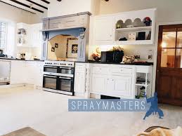 professional spray painting kitchen