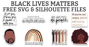 Watched is the past simple: Free Black Lives Matter Svgs Silhouette Files