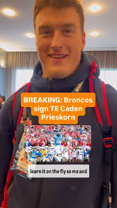 BREAKING: The Broncos sign Caden Prieskorn, a 6’6” tight end who played at  Memphis and for the past 2 seasons at Ole Miss; was Second-team All-SEC in  2023. The Broncos get a project tight end with a ...
