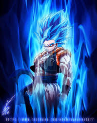 The fused form of goku and vegeta after performing the fusion dance properly. Gogeta Blue Wallpapers Wallpaper Cave