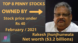 The rakesh jhunjhunwala net worth and salary figures above have been reported from a number of credible sources and websites. Top 8 Penny Stocks Under Rs 40 Rakesh Jhunjhunwala Feb 2021 India Hindi Share Market Youtube