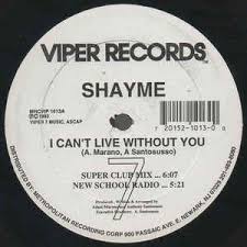 Mariah carey — i cant leave if the leaving is without you ♥(я не могу существовать без тебя)♥ 03:37. Shayme I Can T Live Without You 1993 Vinyl Discogs