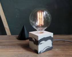 Lampara Dimmer Concreto Q 41 Hechos A Mano Lampara De Por Dtchss Concrete Lamp Concrete Table Lamp Diy Lamp