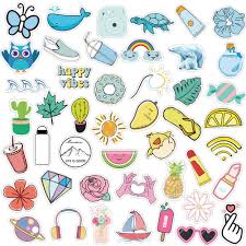 Choose from 9800+ aesthetic graphic resources and download in the form of png, eps, ai or psd. Vsco Stickers For Hydro Flask 50 Pack Colorful Waterproof Vinyl Stickers For Laptop Phone Water Bottle Cute Trendy Aesthetic Stickers For Vsco Girls Buy Online In Jordan At Desertcart