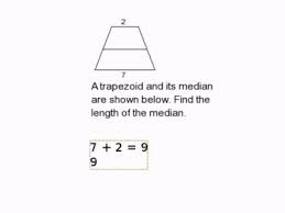 We can calculate the median of a trapezoid using the following formula this c program allows the user to enter both sides of the trapezoid and height. How To Find The Length Of A Median In A Trapezoid Youtube