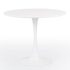 table ronde moderne blanche tulipa 90 cm lestendances fr table basse ronde blanche table ronde blanche table ronde