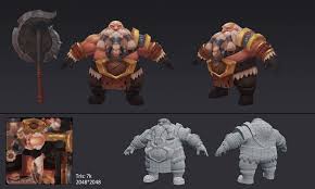 Artstation 3d Hand Painted Character Dwarf For Games Eric Huang Hand Painted Textures Hand Painted 3d Hand