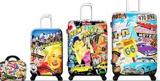 Travel Theme Suitcases Suitcase Set Suitcase Traveling Suitcase