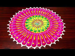 Innovative New Year Rangoli New Year Kolam Designs New Year Muggulu Youtube Beautiful Rangoli Designs Rangoli Designs Kolam Designs