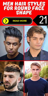 Image result for round face haircut men