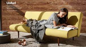 Unfurl Sofa Bed In Mustard Yellow By Innovationliving Com Modern Sofa Bed Danish Design Sofa Sofa Bed