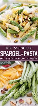 Pasta Mit Grunem Spargel In Zitronen Buttersosse Emmikochteinfach Rezept Pasta Mit Grunem Spargel Spargel Nudeln Mit Grunem Spargel