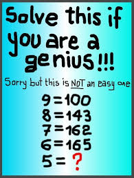 Solve This If You Are A Genius Math Questions Math Tricks Brain Teasers