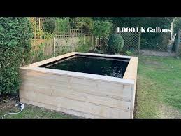 Diy Raised Backyard Garden Pond Build 1 000 Gallon Timelapse Youtube Garden Pond Backyard Garden Raised Pond