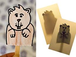 Looking for english learning games for kindergartens? Kid Craft Make A Groundhog Shadow Puppet