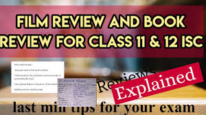 Film Review And Book Review Isc English Grammar Youtube