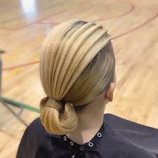 pin auf hair style for dancers