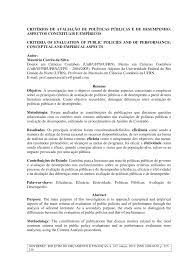 pdf criterios de avaliacao de politicas publicas e de desempenho aspectos conceituais e empiricos criteria of evaluation of public policies and of performance conceptual and empirical aspects