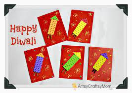 Diwali is all about shiny things such as gold, silver, lights, diyas, new clothes and much more. The Ultimate List Of 15 Diy Diwali Card Ideas For Kids To Make Diwali Greeting Cards Diwali Card Making Diwali Greetings