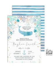 Whale Baby Shower Invitation Nautical Baby Shower Invitation Etsy Nautical Baby Shower Invitations Whale Baby Shower Invitations Ocean Baby Showers