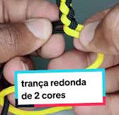 Aprenda a Fazer Trança Redonda de 2 Cores