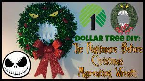 Dollar Tree Diy The Nightmare Before Christmas Man Eating Wr Nightmare Before Christmas Wreath Nightmare Before Christmas Ornaments Nightmare Before Christmas