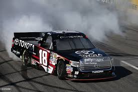 Nascar camping world trucks retweeted. Kyle Busch Driver Of The Toyota Toyota Celebrates With A Burnout Kyle Busch Toyota New Toyota Truck