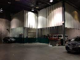 Amazon Com Bodyshop Paint Booth Vinyl Curtain 3 Colors Top White Middle Clear And Bottom Blue Width 12 Ft X Height 8 Ft 18 Oz Fire Rated Curtain Hardware