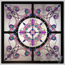3d Models Window Door Stained Glass Window Stained Glass Windows Glass Window Stained Glass