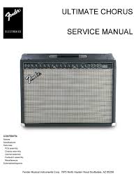 For service diagrams for instruments currently in production, please visit the instrument listing on fender.com, scroll down a little and click on the support tab. Fender Ultimate Chorus Service Manual Pdf Download Manualslib
