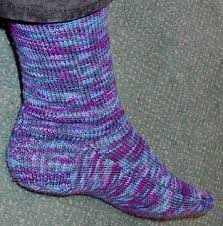 Knit 2, purl 2 (repeat for the entire row) row 2: Two Needle Socks Two Needle Socks Knitted Socks Free Pattern Sock Knitting Patterns