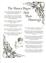 Moon Signs Www Goth Witch Webspace Moon Sign Meaning Moon Signs Astrology