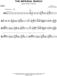 The imperial march serves as a musical theme in the film star wars episode v: The Imperial March Viola From Star Wars The Empire Strikes Back Sheet Music In A Minor Download Print Sku Mn0102730