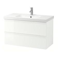 Ikea Godmorgon Odensvik Bathroom Vanity High Gloss White Dalskar Ikea Godmorgon High Gloss White Ikea