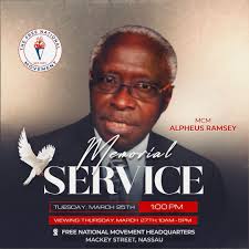 Condolences for Mr Alpheus Ramsey