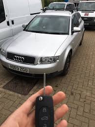lost key on a 2003 audi a4 customer needed a emergency car key replacement in bishop stortford called access car key replacement lost car keys auto locksmith