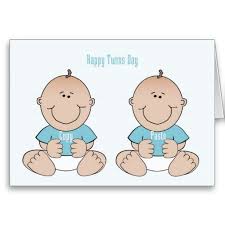 Birthday Card Birthday Wishes For Twins Images Happy Twins Day Boys Card Zazzle Com Funny Congratulations Cards Congratulations Card Twin Day
