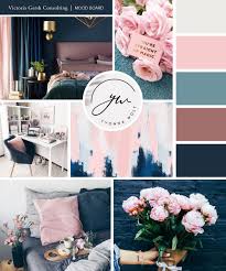 Pink And Navy Mood Board By Gretchen Kamp Co In San Diego California Blue And Pink Bedroom Pink Master Bedroom Blue And Pink Living Room