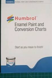 Humbrol P1158 Enamel Paint Colour And Conversion Chart